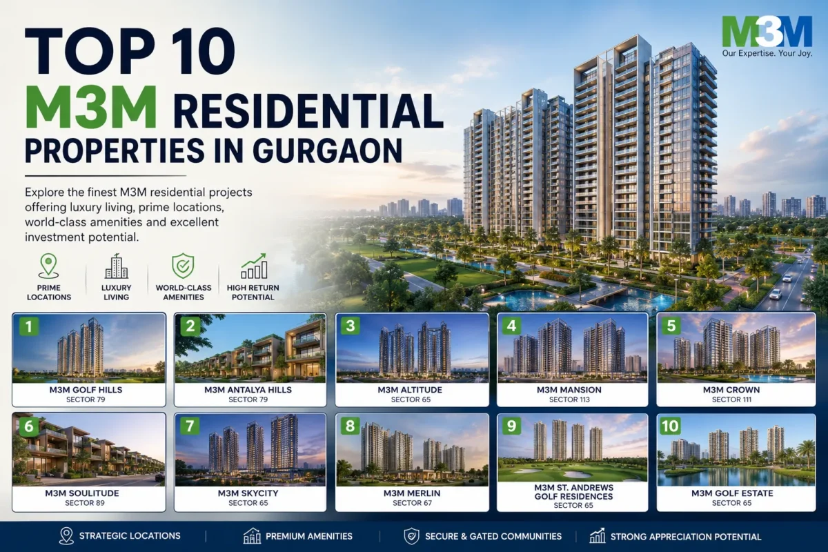 Top 10 M3m Residential Properties In Gurgaon
